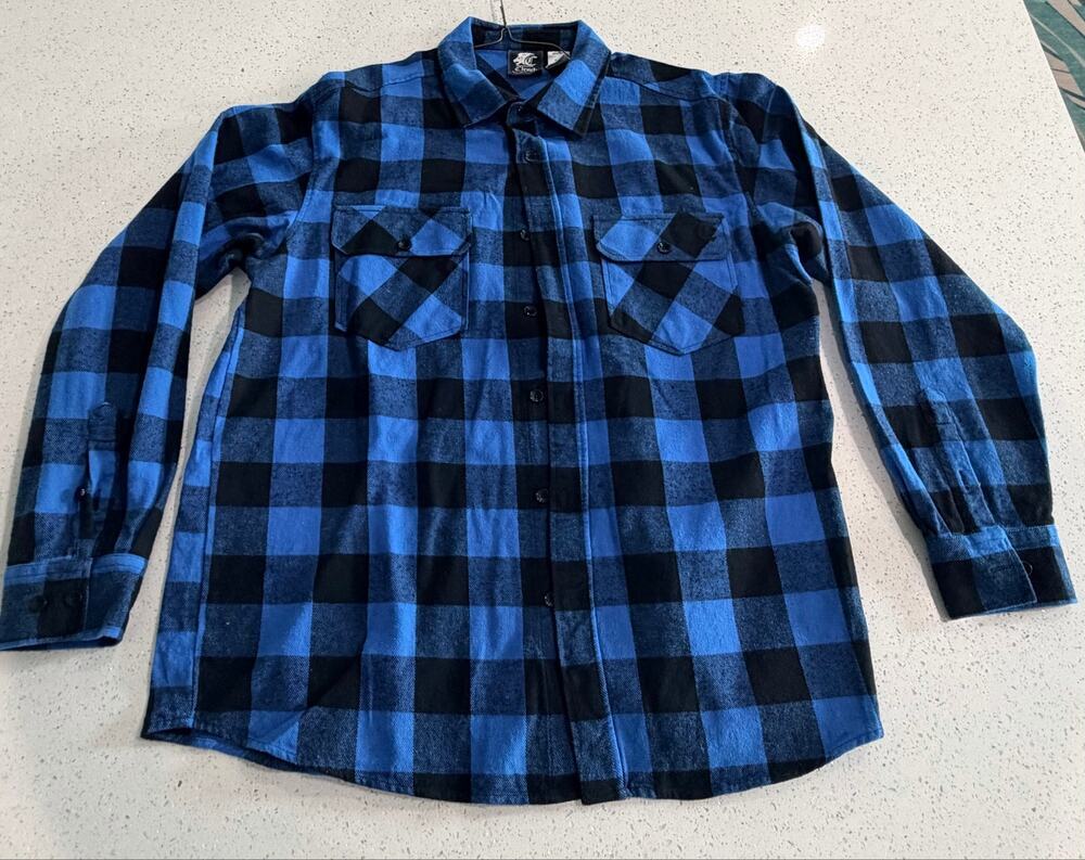 Vintage Clench Jeans Button Up Shirt Mens 2XL